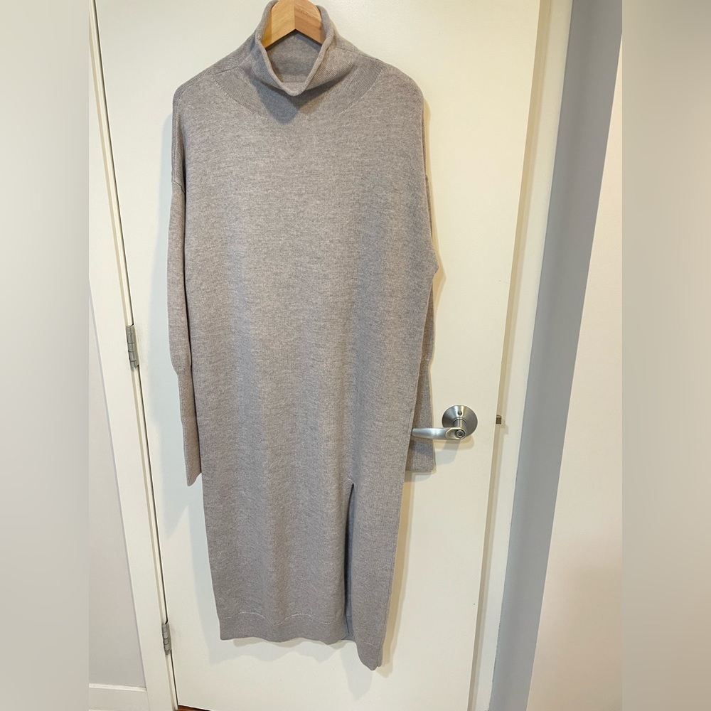 Aritzia Gray Midi Dress
